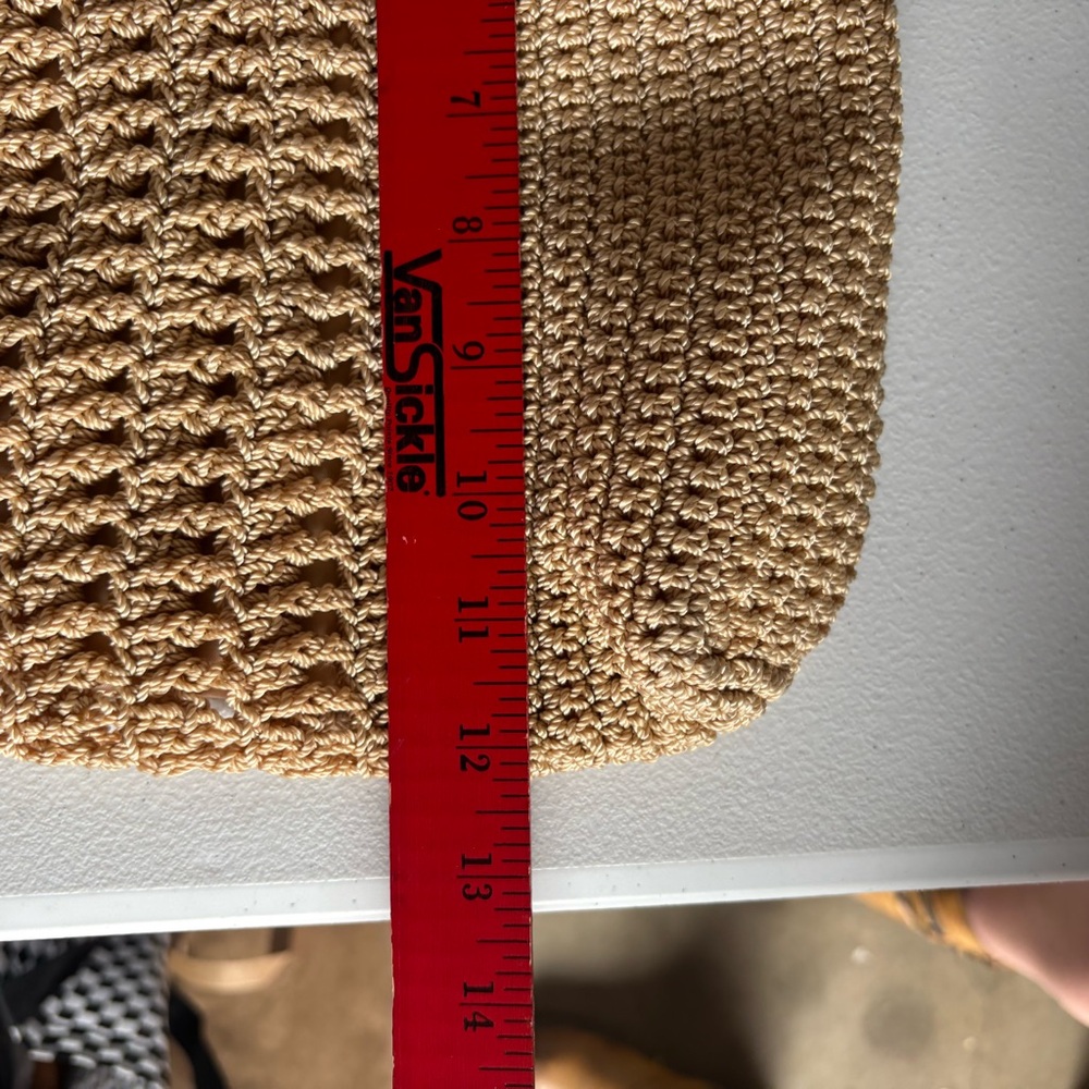 The Sak Sequoia Crochet Strap Hobo, Single Should Strap, Bamboo Cream W/ Tassle - Picture 8 of 9